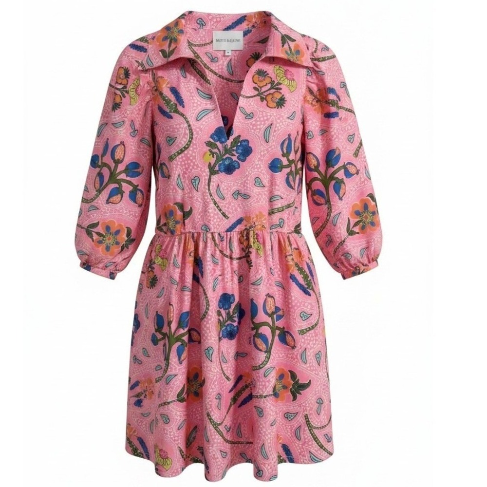 Smith & Quinn Fresh Picked Charlotte Dress Womens size Medium Garden Cottagecore
